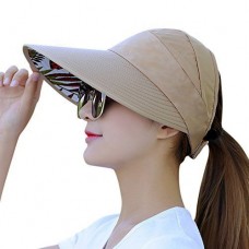 HindaWi Sun Hats for Mujer Wide Brim UV Protection Summer Beach Visor Cap Tan 705511218677 eb-37540235